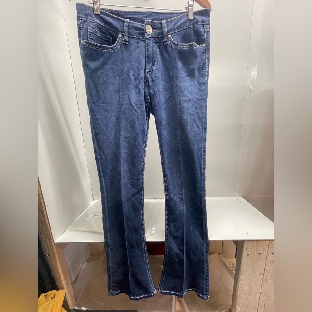 Seven7 Dark Blue‎ low rise Bootcut Jeans Y2K